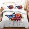 Quilt Cover Three-Piece Set 3D Digital Printing Polished Quilt Cover Bed Sheet Three-Piece Set Custom