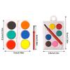 Твердый акварельный пигмент 6 цветов Набор для масляной живописи Портативный набор пигментов для рисования Дети