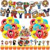 1 Набор Аниме One Piece Луффи Воздушные Шары Баннер Декорации для Вечеринки Комплект Мультяшный Дети Детский День Рождения Принадлежности Подарок