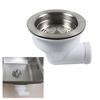Kitchen Waste Kit Sink Strainer Easy-to-remove Basket Efficient Waste Management Generous Diameter Modern Aesthetic