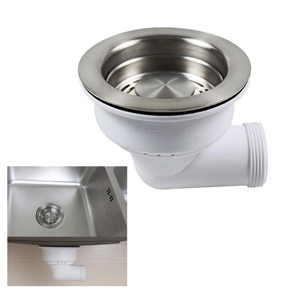 Kitchen Waste Kit Sink Strainer Easy-to-remove Basket Efficient Waste Management Generous Diameter Modern Aesthetic