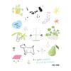 Korean INS Style Cute Spotty Dog Jelly Relief Stickers Spring Theme DIY Decorative Stickers