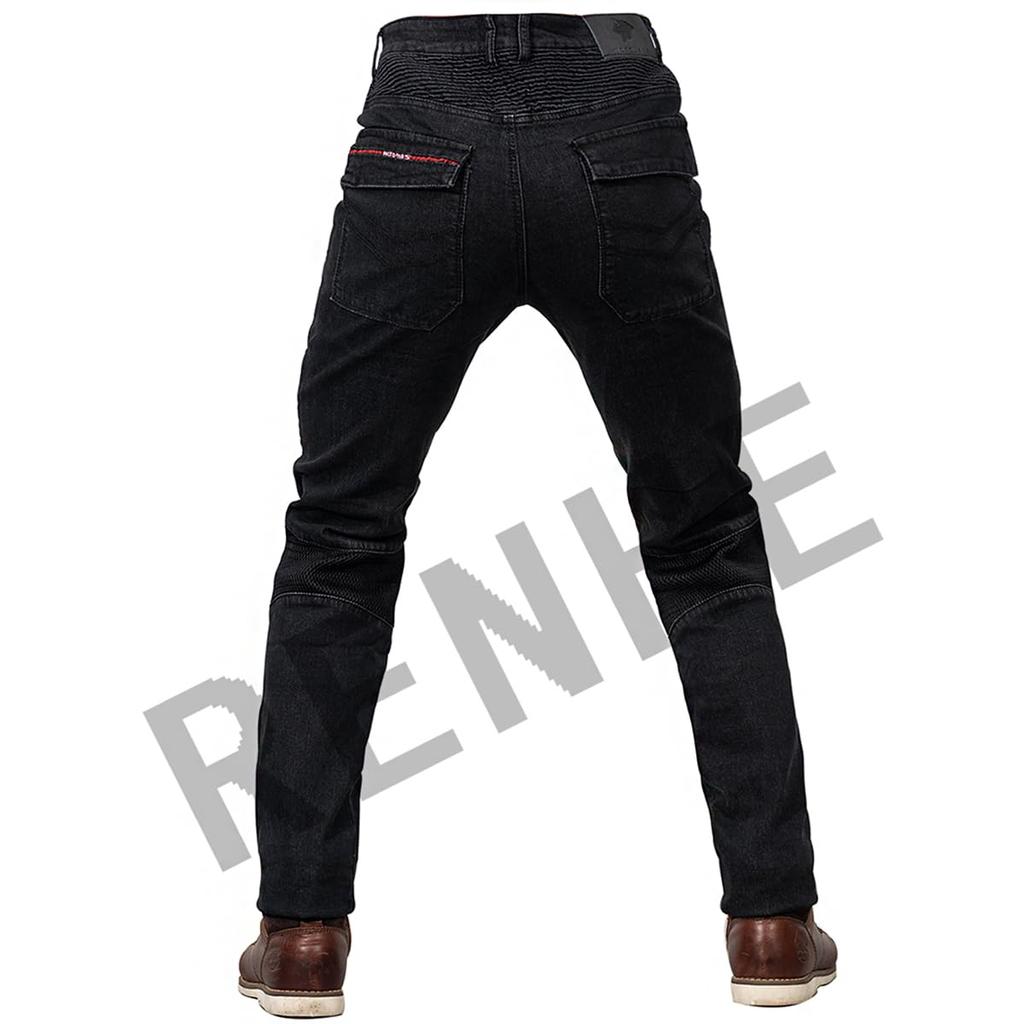 RENHE Men's Motorcycle Pants, For Summer, Mesh Pants, Riding Pants, With Protector, For Summer,