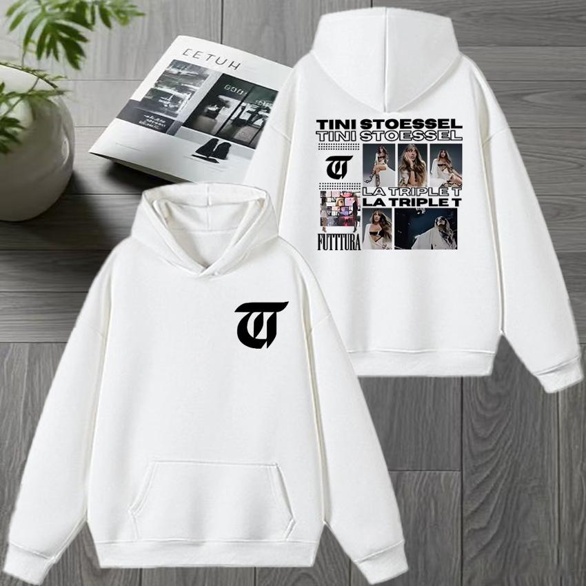 2025 in TINI STOESSEL La Triple T Futtura Tour Graphic print Hoodie Unisex fashion Y2k pullover Unisex Fleece Sweatshirt