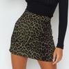 Fashion High Waist Leopard Printed Package Hip Skirt