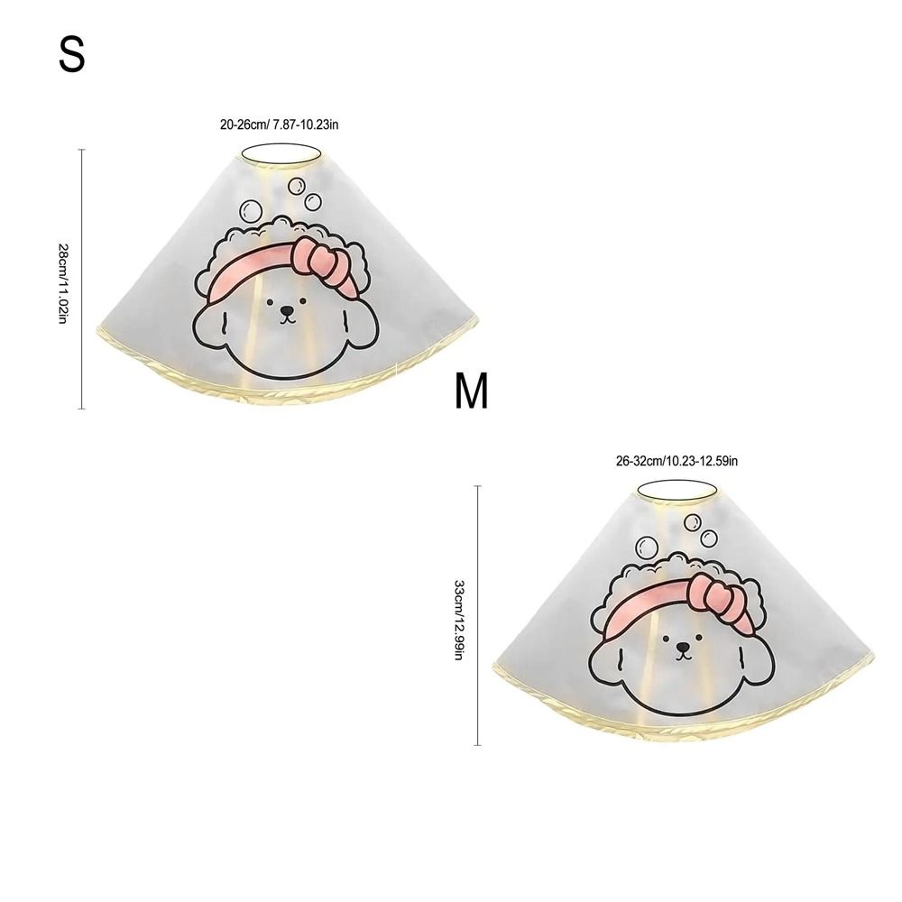 Waterproof Pet Cloak Cartoon Print Pets Clothes Cloak Creative Dog Grooming Cape  Facial Care