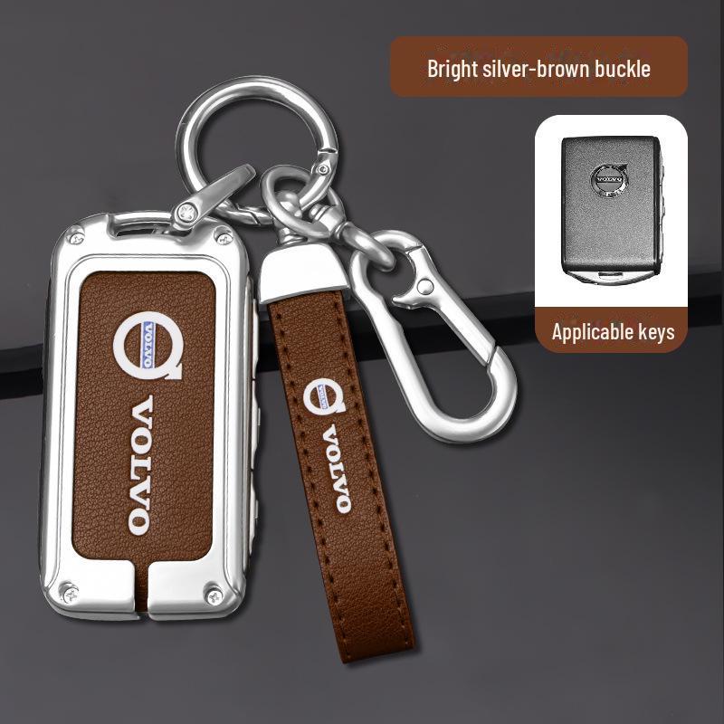 Чехол для ключа Volvo для XC60 и S90: Чехол для автомобильных аксессуаров для XC90, XC40, S60L - в комплект входит сумка с пряжкой