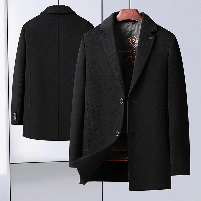 Двустороннее шерстяное пальто мужское съемное белое утиное пуховое пальто Live Inside Live Face Two Wear осенне-зимнее мужское шерстяное пальто