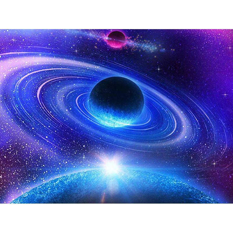 5D Diamond Painting Space 5D DIY Diamond Embroidery Cross Stitch Landscape River Mosaic Craft Kit Home Decor