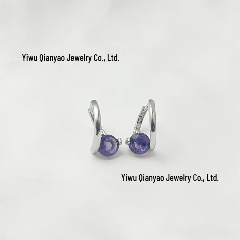 Корейские геометрические серьги с цирконами: Элегантный, Универсальный, Минималистичный Дизайн