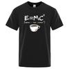 Energy=Milk+Coffee Printing Men Tshirt Casual Breathable Tshirts Funny Cotton Loose Tees Shirts Street Oversized T-Shirts Man
