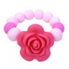 Прорезыватель для зубов Agaphra rose flower, 3 месяца~, розовый, 1 шт., корейские детские товары