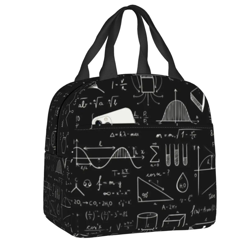 Учитель химии Периодическая таблица Изолированная сумка для ланча для ребенка Научная лаборатория Технологическая портативная термосумка-холодильник Еда Ланч-бокс для школы