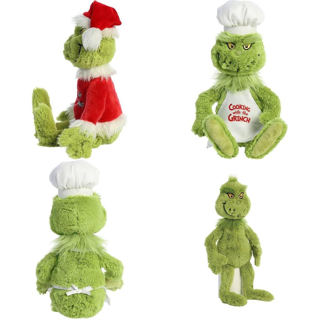 Гринч Рождественский Повар Наряжаться Плюшевые Игрушки Мягкие Куклы Детский Подарок Мягкий Уютный