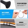 Self-locking Plastic Nylon Cable Ties Cord Ties Straps Adjustable Cables Fastening Loop Home Office Wire Zip Ties