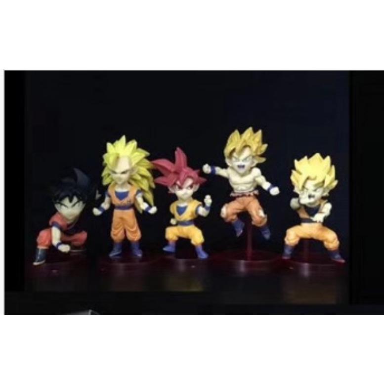 Animation figure WCF collection Q version 5, Super Saiyan, Trunks, Monkey King box egg