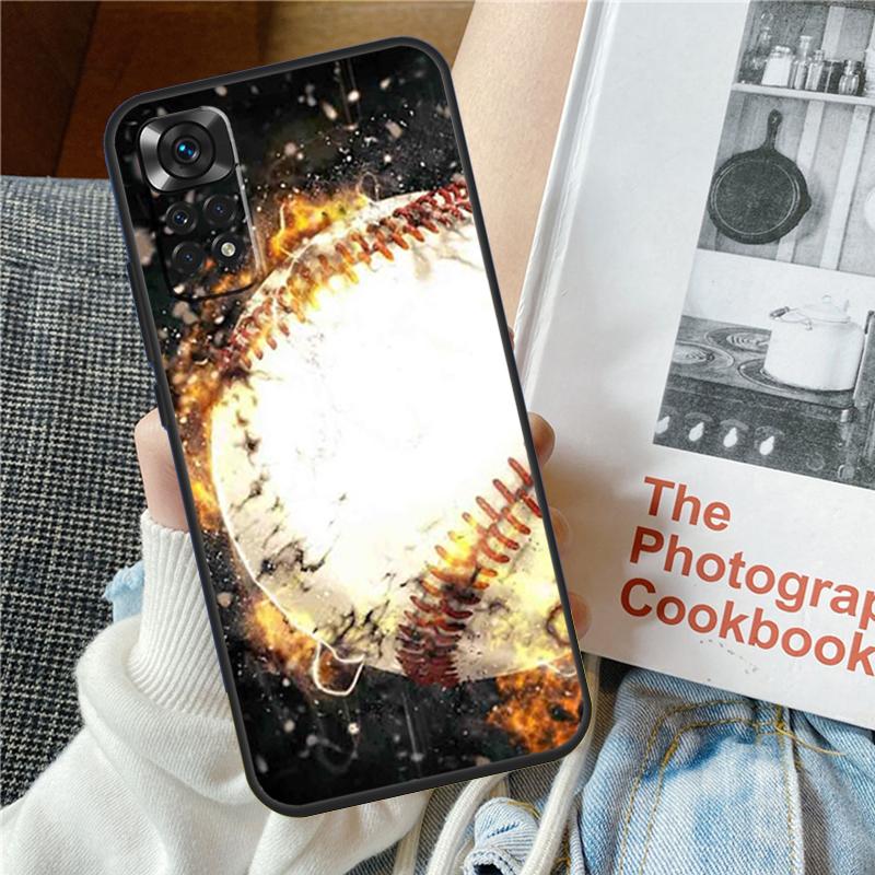 Baseball Phone Case For Xiaomi Redmi Note 12 12S 12C 13C 10 10C 10A 9 9C 10S 11S 11 Pro Soft Cover