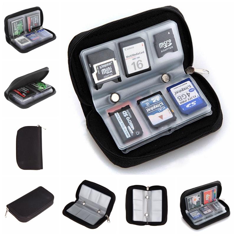 Sdhc Mmc Cf Micro Sd Memory Card Storage Carrying Pouch Case Holder Wallet
