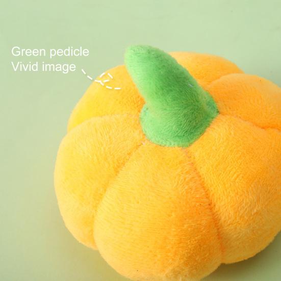 Щенок Скрипучая Игрушка Питомец Форма Тыквы Плюшевые Жевательные Игрушки Собака Интерактивная Снижает Скуку Скрипучая Игрушка для Маленького Щенка