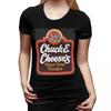 Футболка Chuck E Cheeses Pizza Time Theater для женщин с круглым вырезом Уличная одежда Футболки Женские с коротким рукавом Летняя одежда Топы