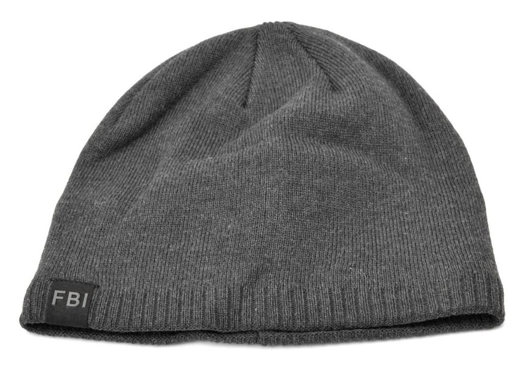 Men' Gray Winter Hat with Fleece - / FBI ST-533