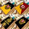 SG Dynamo Dresden 1953 Area Rug Yellow Black Split Background Club Crest Print Non Slip Rectangular Floor Mat Football Fan Home Decor