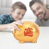 Zodiac Horse Cartoon Piggy Bank Gold Red Coin Saving Box Practical Pig Coin Jar  Festive Occasions