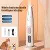 Dog Paw Trimmer Rechargeable Low Noise Dog Clipper with LED Light Electric Dog Grooming Tool for Paws Ears Face