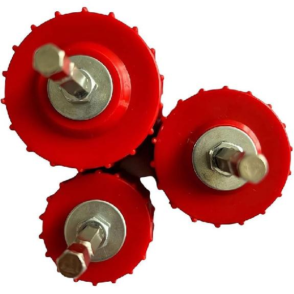 Набор из 9 предметов 1/2" 3/4" 1" ершик для чистки медных труб для электродрели, щетка для чистки труб 1/2" 3/4" 1", очищает медные / бронзовые / латунные трубы и трубки для