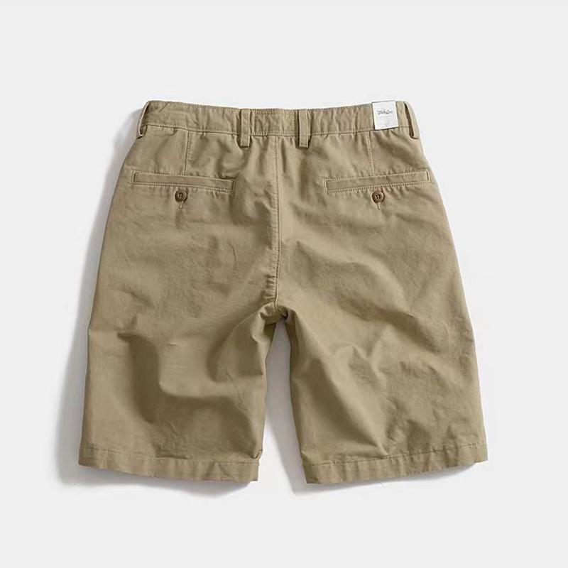 Embroidered Summer New Casual Shorts, Men's Textured Slim Fit Trend, Two-piece Pants, Men's Versatile Straight Tube Workwear, Two-piece Pants