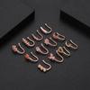 12Pcs/Set 18G Gem Non Piercing Nose Clip Fake Nose Ring Septum Cilp On Piercing