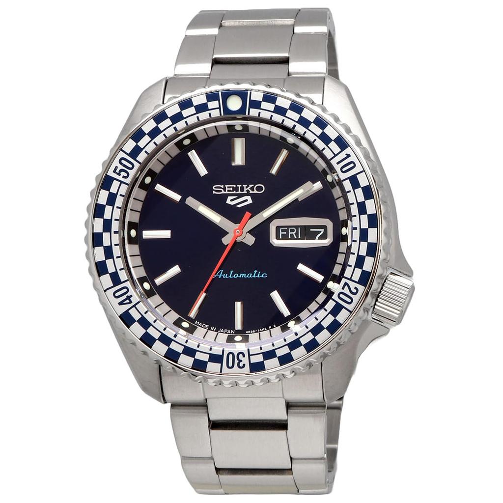 Seiko Автоматические часы серии 5 SPORTS SKX Сделано в Японии 2024 Специальное издание SRPK65 Серебристо-синий циферблат Модель для зарубежного рынка [Seiko] Мужские [Товар]