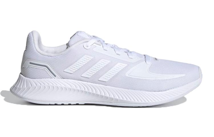 adidas Neo Runfalcon 2.0 K Дышащие Низкие Детские Беговые Кроссовки Бело-Серые Детские FY9496