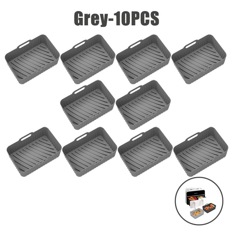 Силиконовые вкладыши для аэрофритюрницы пищевого класса для двойной аэрофритюрницы Ninja, антипригарные аксессуары для корзины аэрофритюрницы для Ninja