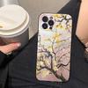 Арт чехол для телефона Винсент Ван Гог Для iphone 16 15 17 13 14 12 11 Pro Max Plus Черный корпус Чехол