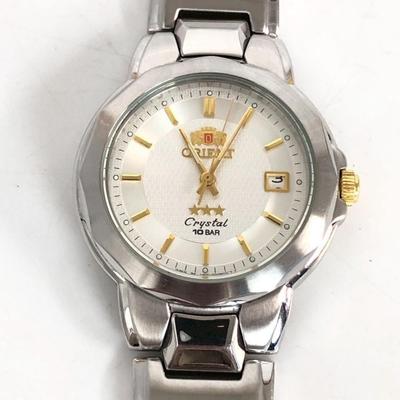 Б/у Мужские часы ORIENT Orient Crystal Three Star Автоматические Серебристые Ретро Дата Редкие Редкий Экземпляр Супер Редкие Стильные Городской Джентльмен