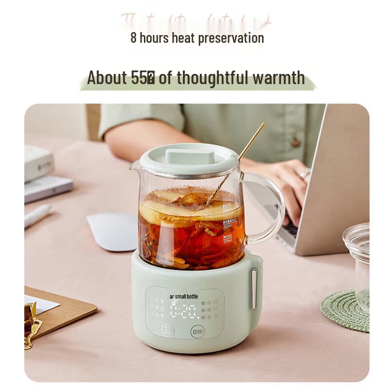 Bear 0.4L Mini Glass Electric Health Pot/Kettle CN plug (adapter included)