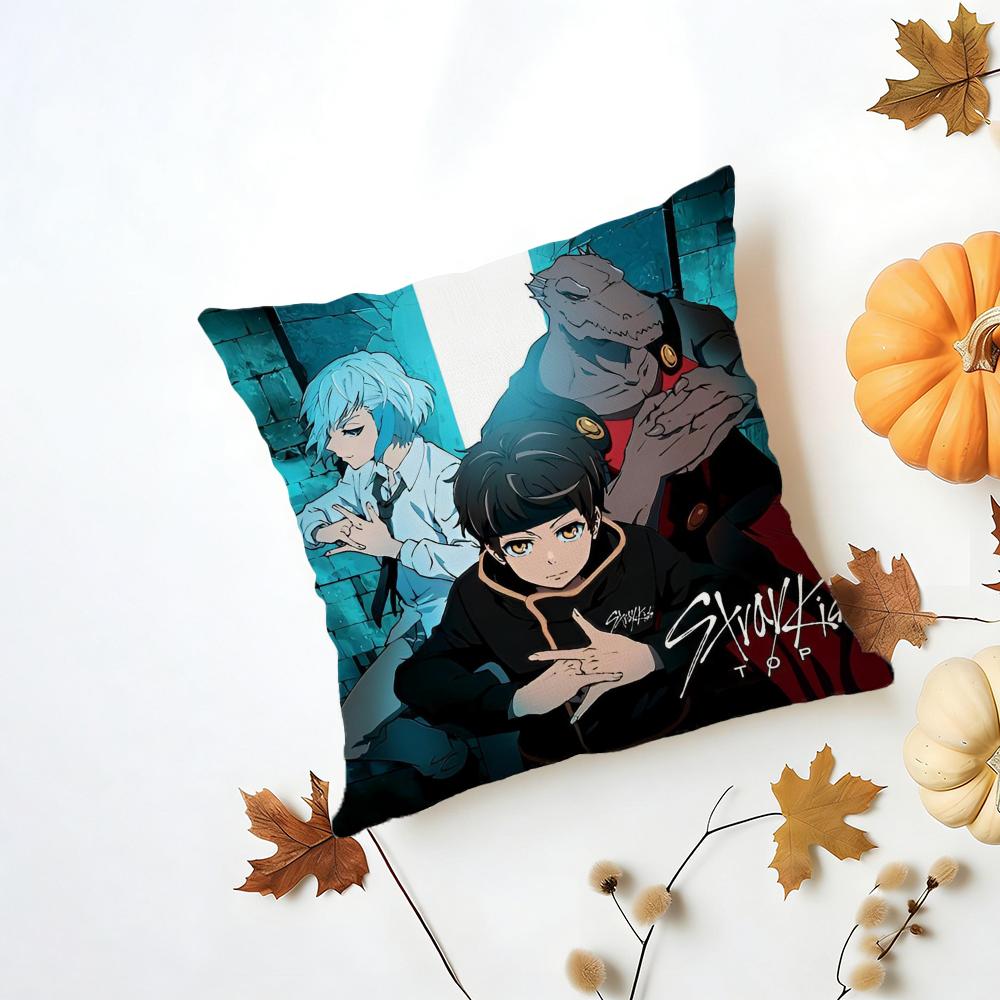 Tower of God Cushion Cover Iceland Washable Linen Soft for Daily Sofa Bed Home Room Decor