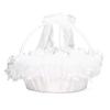 Flower Basket Lace Foldable Handle Petals Basket Wedding Supplies for Ceremony Party Decoration