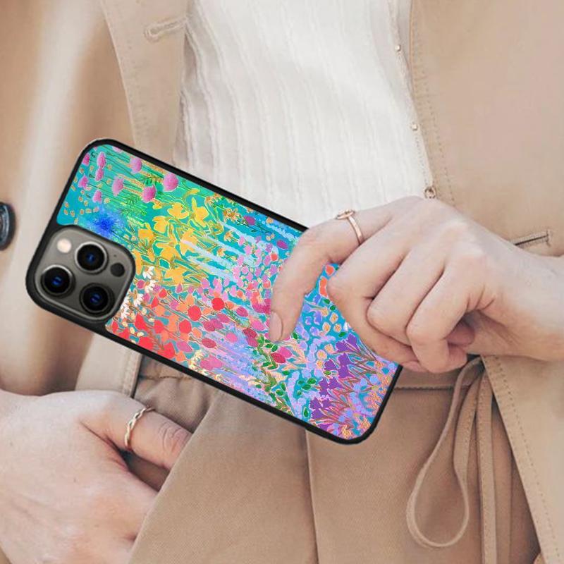 Digital Ethnic Florals Pattern Magnetic Phone Case For APPLE iPhone 17 Air 16 14 13 12 Pro Max 15 Plus Charge MagSafe Cover