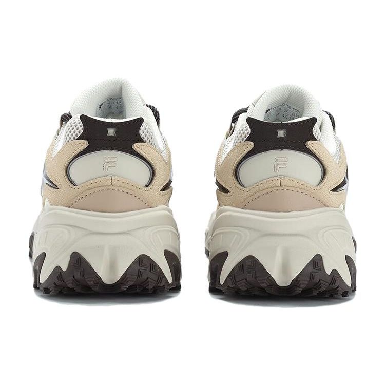 Fila Fusion Ancerus Plus Одноглазые Туфли Ткань Синтетическая Кожа ТПУ Ретро Спортивные Низкие Папины Кроссовки Женские кроссовки Овсяный T12W321601FOA