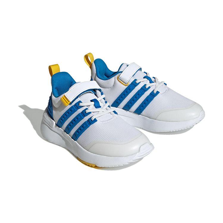 adidas Lego X Neo Racer TR21 Эластичная ткань Прочные Низкие Детские Кроссовки Детские кроссовки Белый Синий IF2888