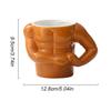 3D Ceramic Mug Muscle Mug Coffee Mug Milk Mug Man Gym Trainer Office Household Creative Funny Water Cup  Year Birthday Gift