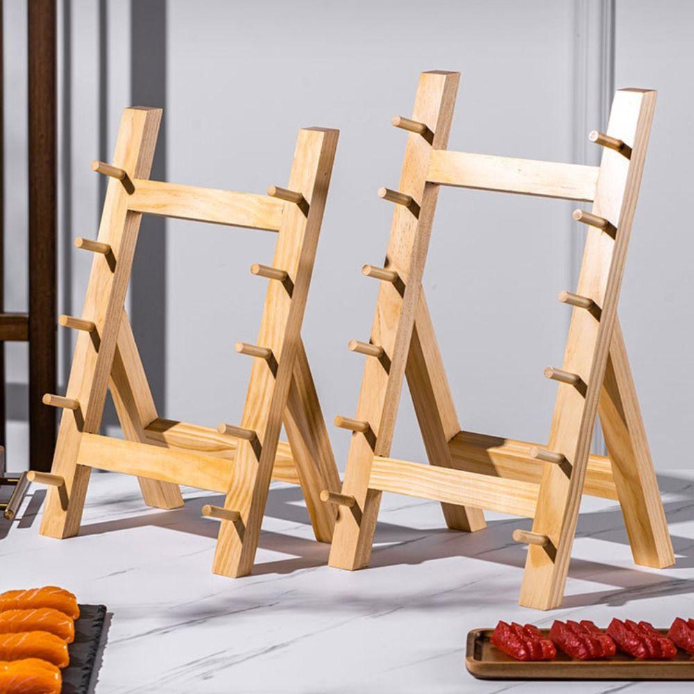 Detachable Katana Display Holder Wood Kitchen Storage Holder Collection Display
