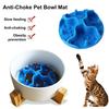Silicone Slow Food Pad Prevent Choking Promote Healthy Eating Suction Cup Soft Licking Mat for Cats