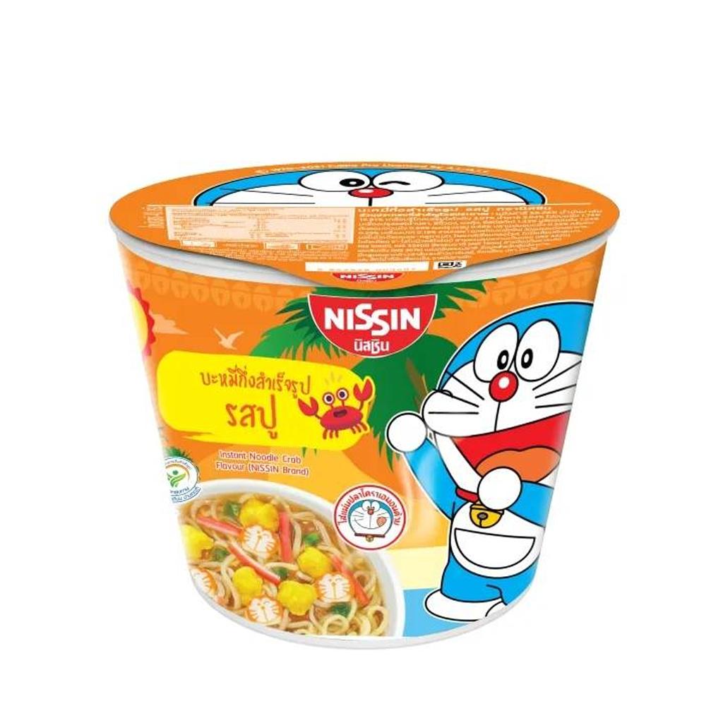 NISSIN Лапша быстрого приготовления Doraemon Mini Cup со вкусом краба 40 г. х 6 шт.