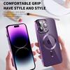 Magnetic Phone Case For iPhone 14 Pro,CD Texture TPU+PC Electroplated Phone Cover