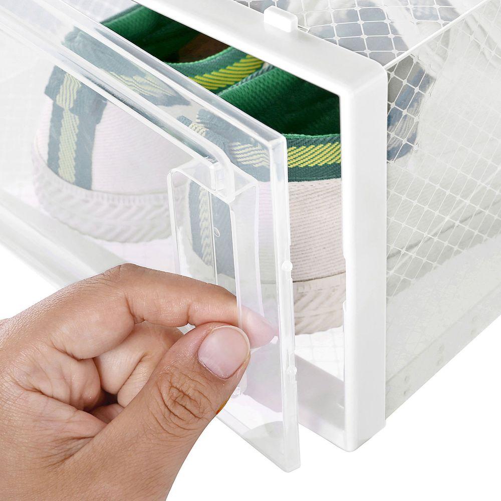 Shoe organizer Set of 18 shoe boxes up to size 46 transparent