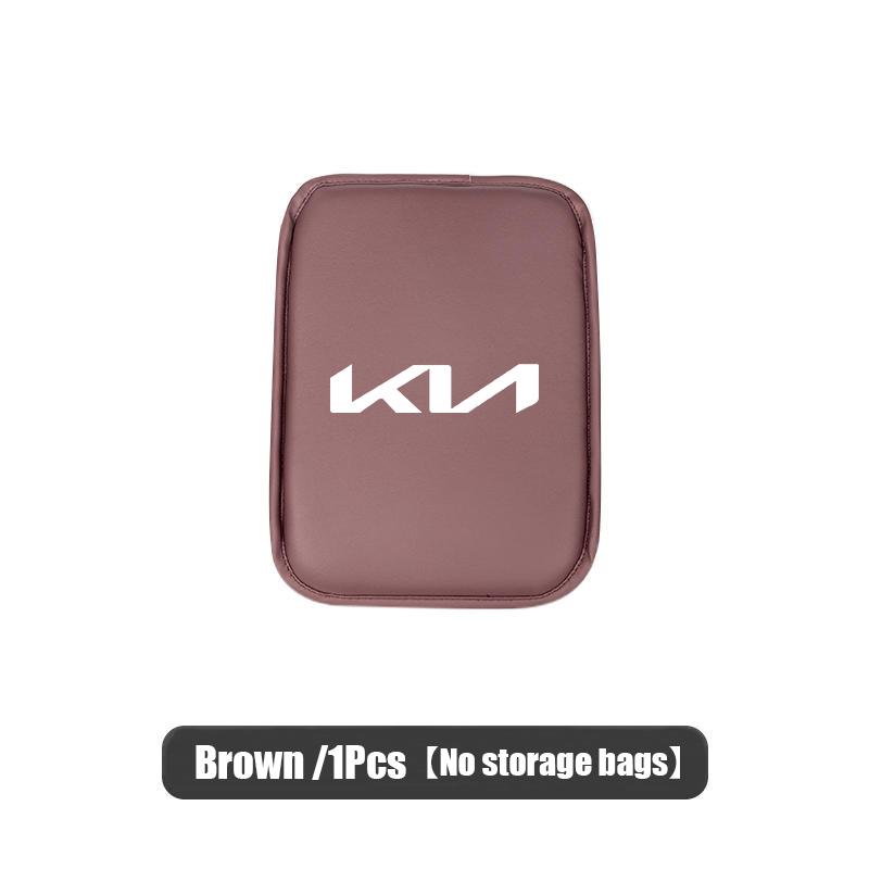 Car Armrest Box Cushion Protection Mat Storage Pocket Accessories For KIA Carnival Niro EV9 K8 Forte Cerato Sportage Ray EV