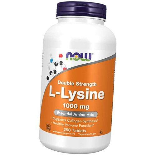 Л Лизин, L-Lysine Double Strength 1000, Now Foods  100таб (27128018)